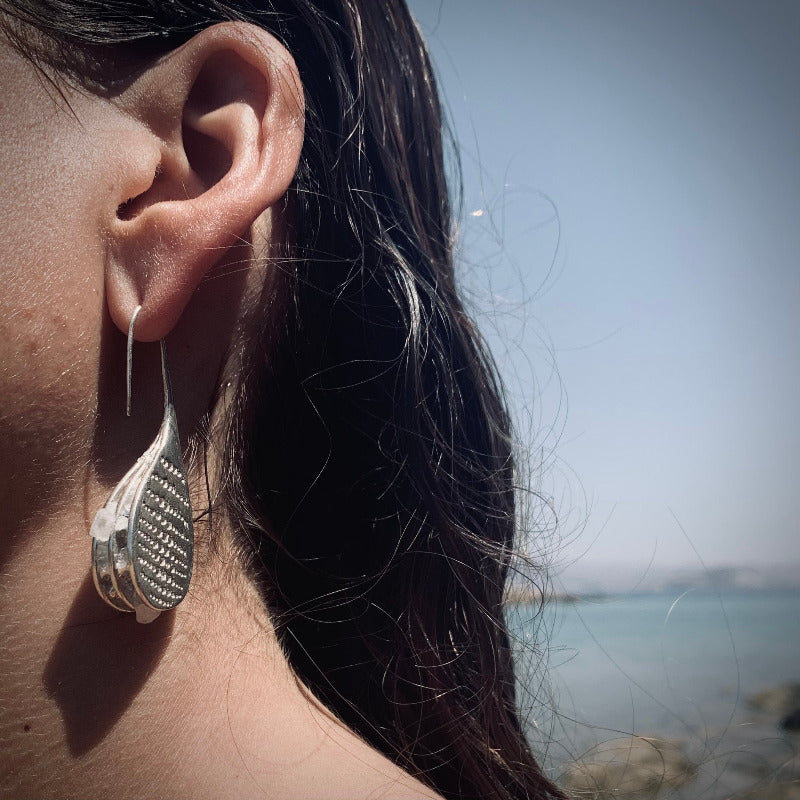 crystallised graine earrings