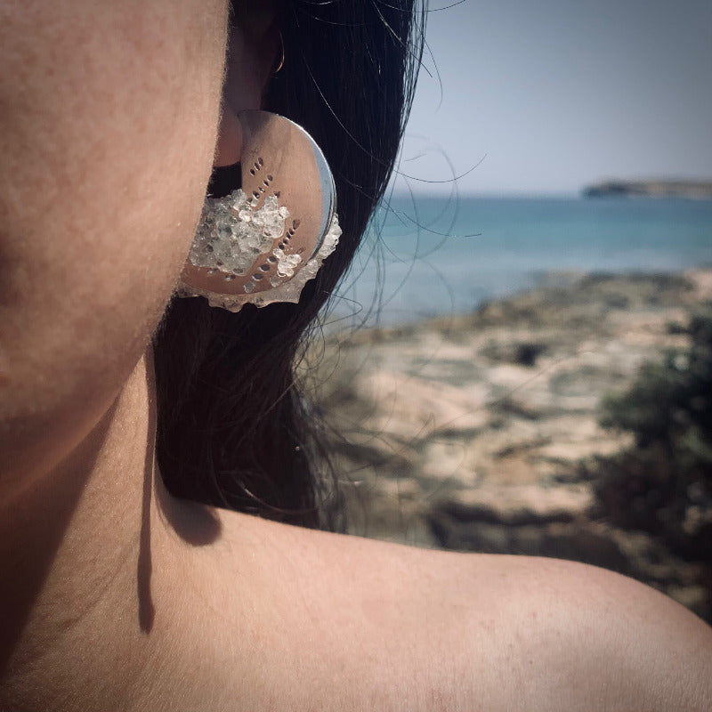 crystallised manœuvre earrings
