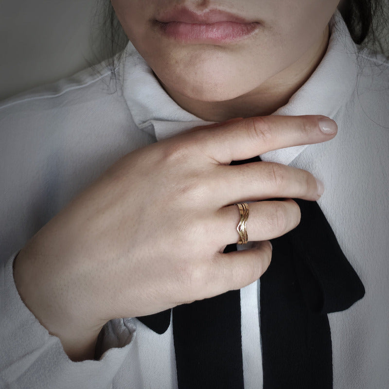 rêveries ring in gold