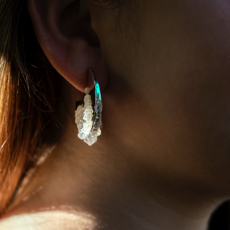crystallised manœuvre earrings