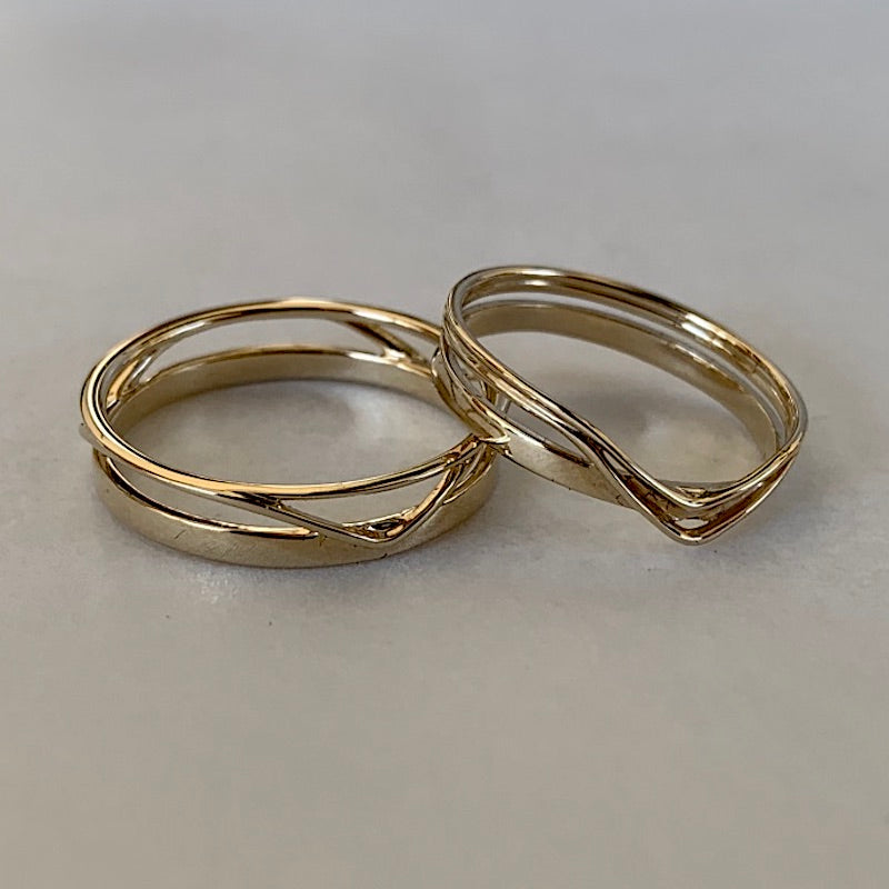 a&b wedding rings