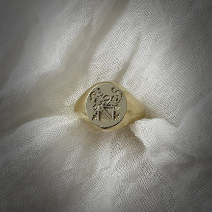 family crest signet ring